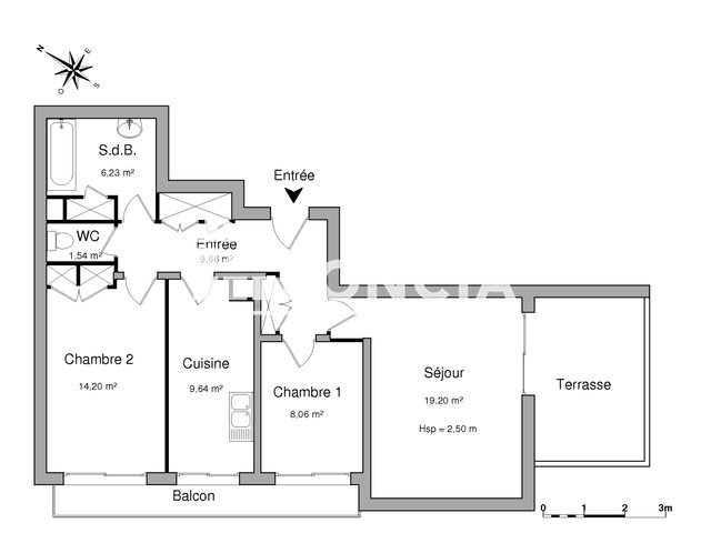 Appartement à louer, 68m², Biarritz