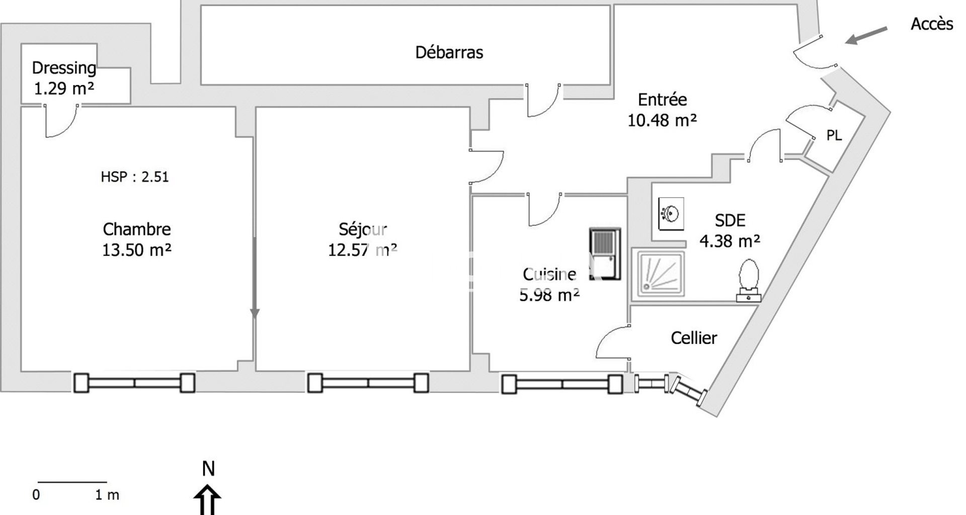 Appartement à louer, 48m², Sainte-Foy-lès-Lyon