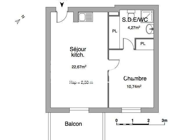 Appartement à louer, 37m², Narbonne