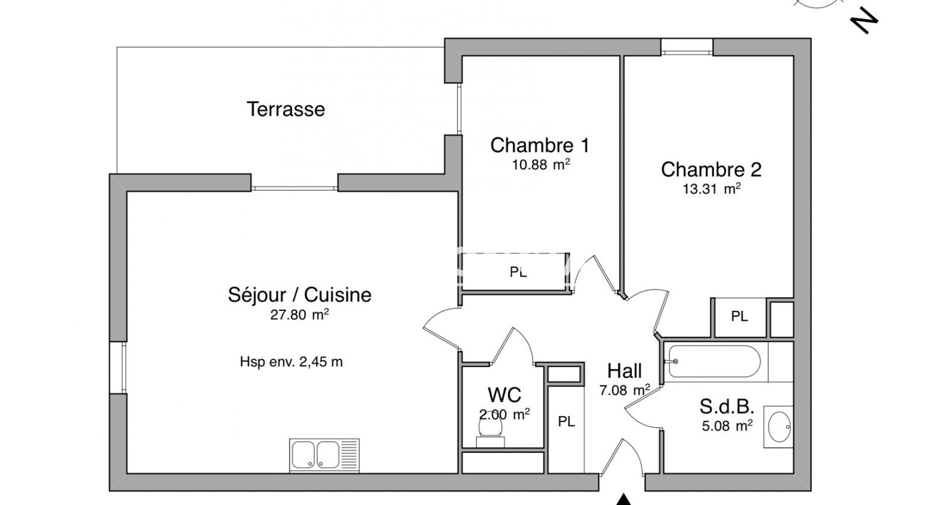 Appartement à louer, 66m², Chambéry