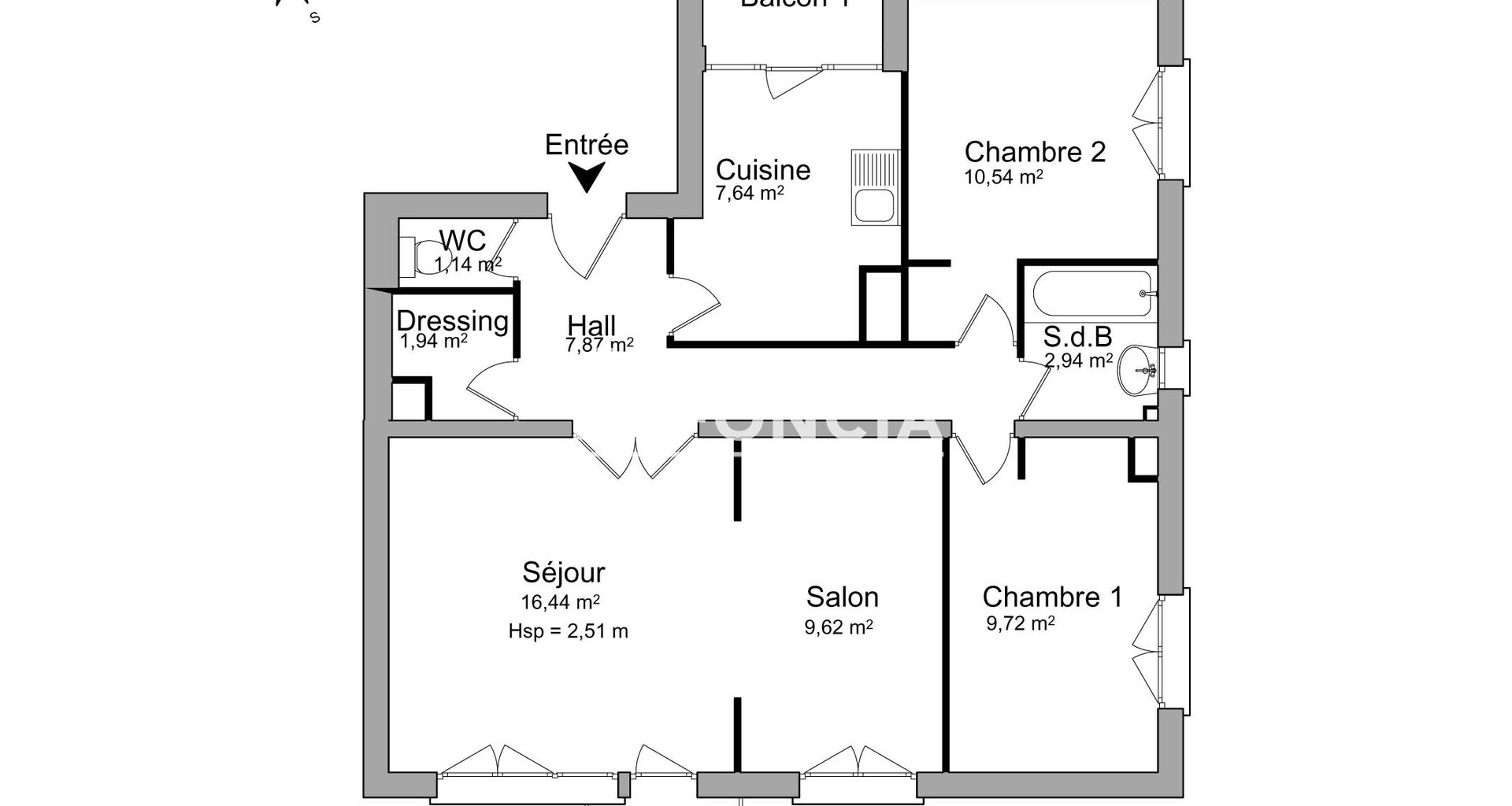 Appartement à louer, 67m², Le Plessis-Trévise