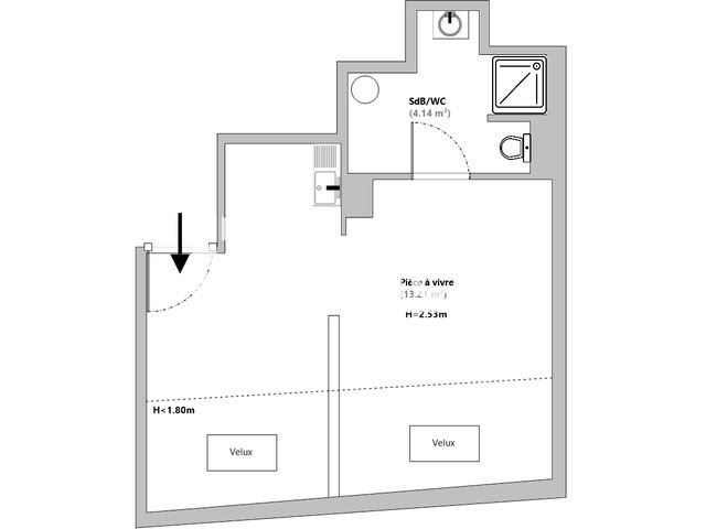 Appartement à louer, 17m², Mulhouse