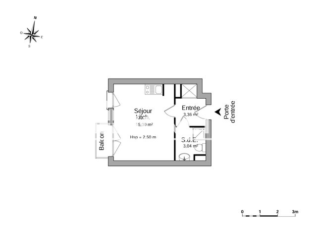 Appartement à louer, 21m², Caen