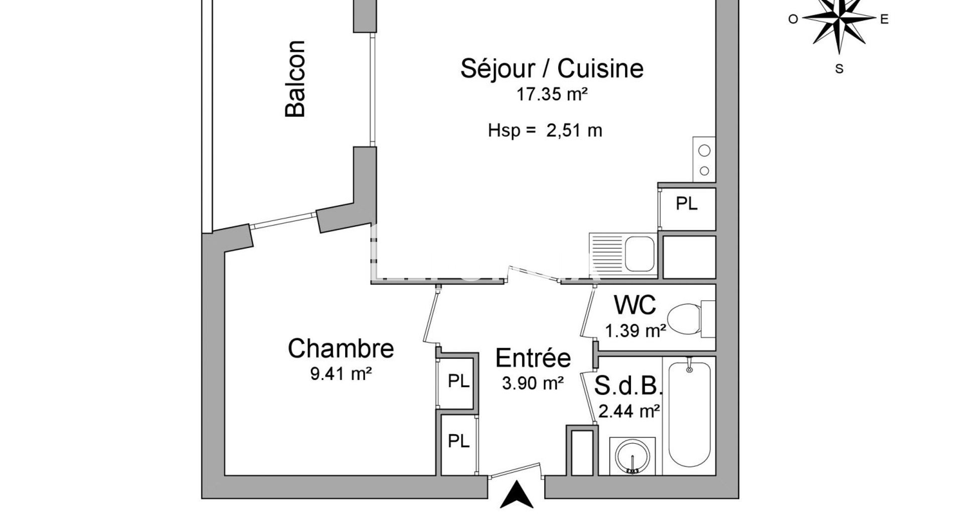 Appartement à louer, 34m², Villefranche-sur-Saône