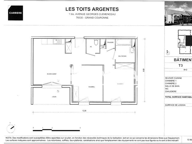 Appartement à louer, 62m², Grand-Couronne
