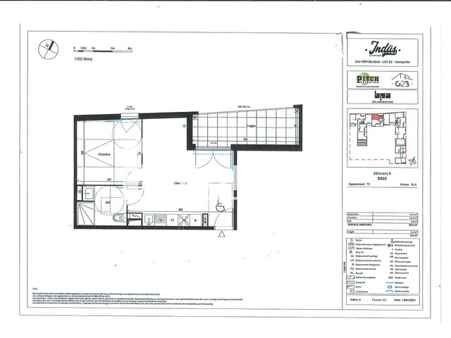 Appartement à louer, 38m², Montpellier