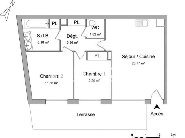 Appartement à louer, 57m², Castelnau-le-Lez