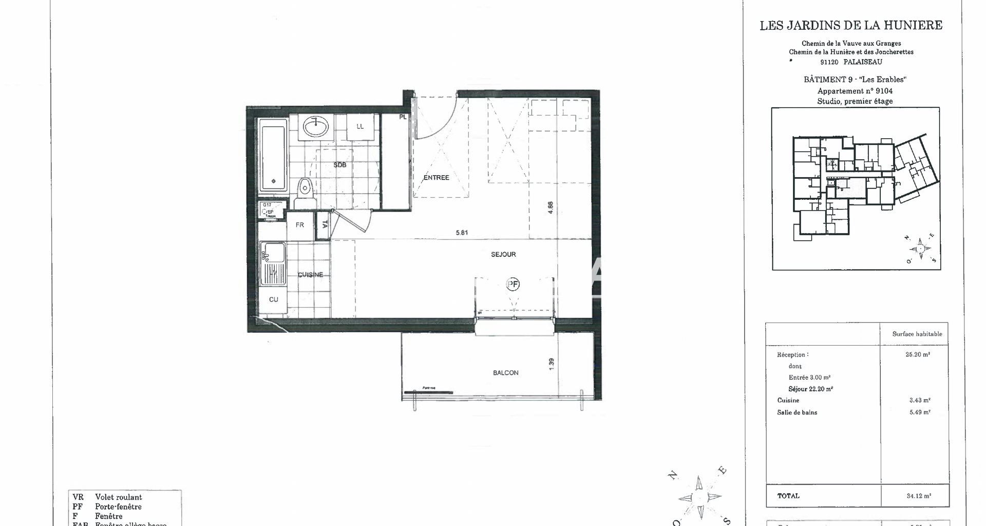 Appartement à louer, 34m², Palaiseau