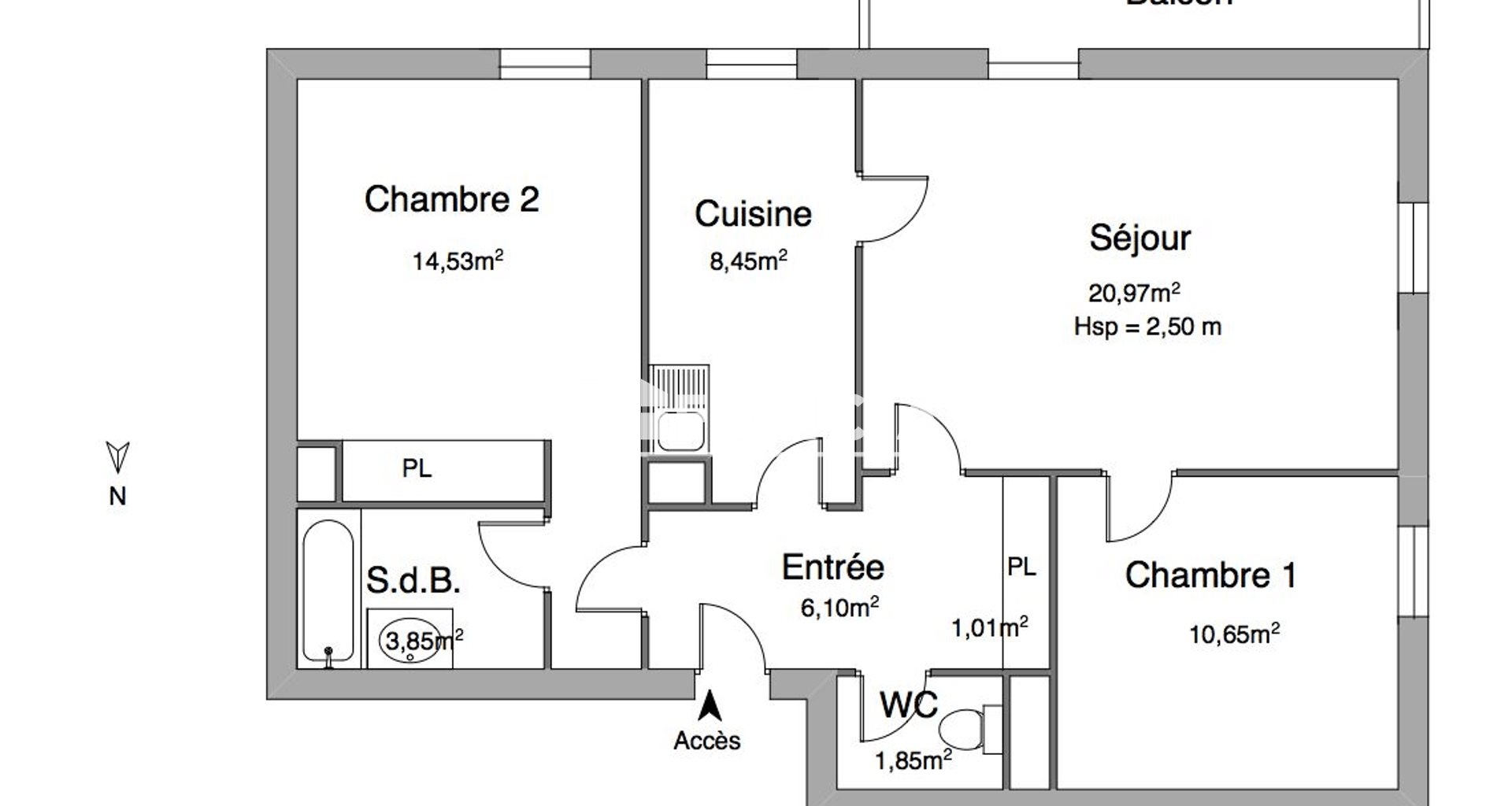 Appartement à louer, 68m², Courbevoie