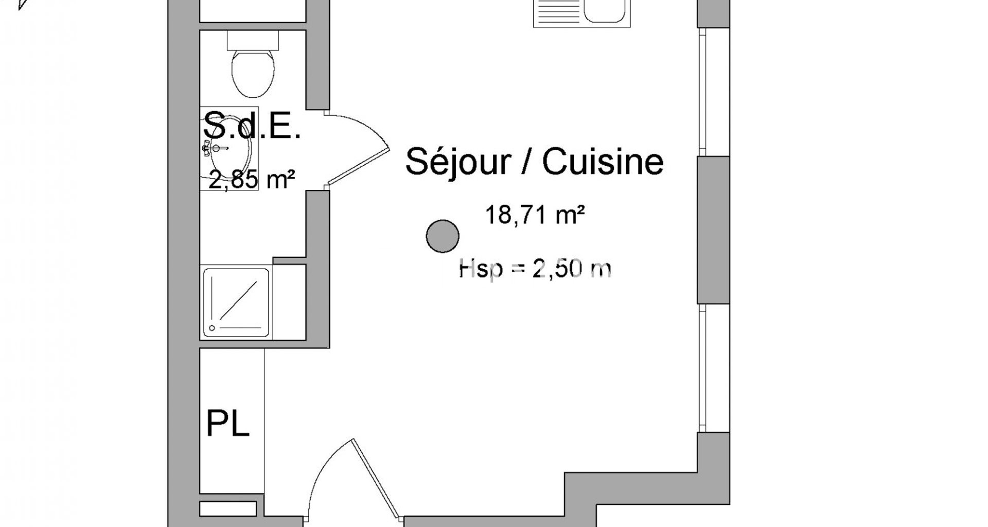 Appartement à louer, 21m², Conflans-Sainte-Honorine