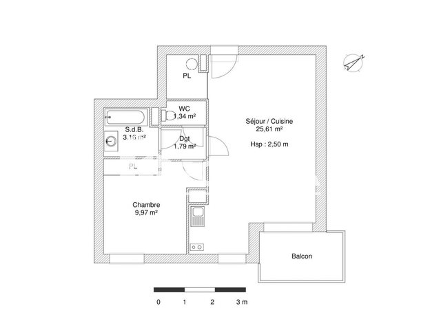 Appartement à louer, 42m², Toulouse