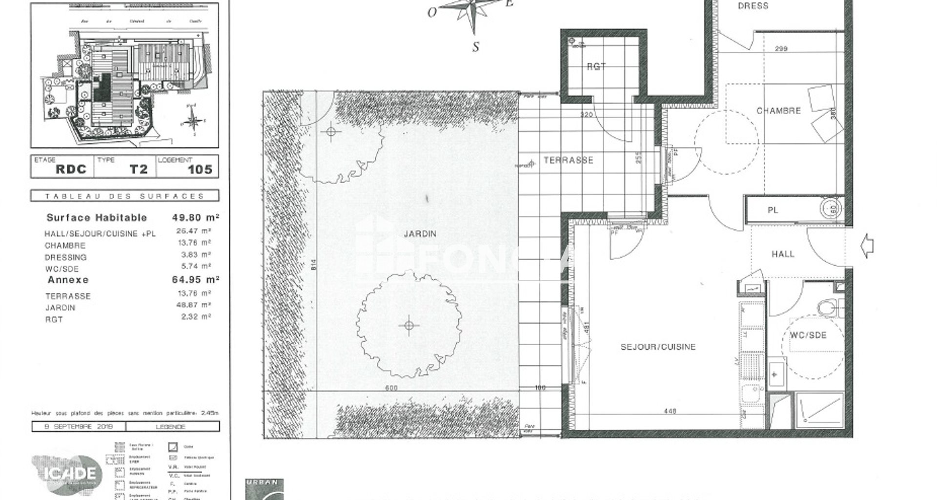 Appartement à louer, 49m², Brignais
