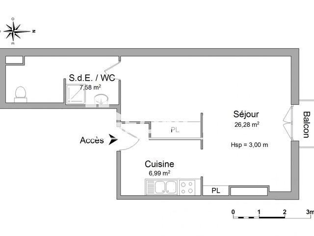 Appartement à louer, 40m², Angers