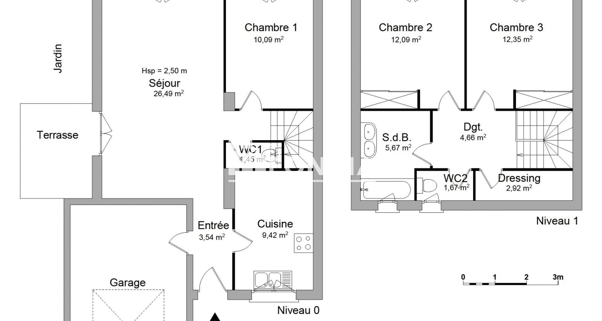 Maison à louer, 90m², L'Isle-Jourdain