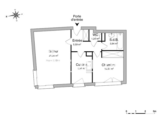 Appartement à louer, 49m², Rouen