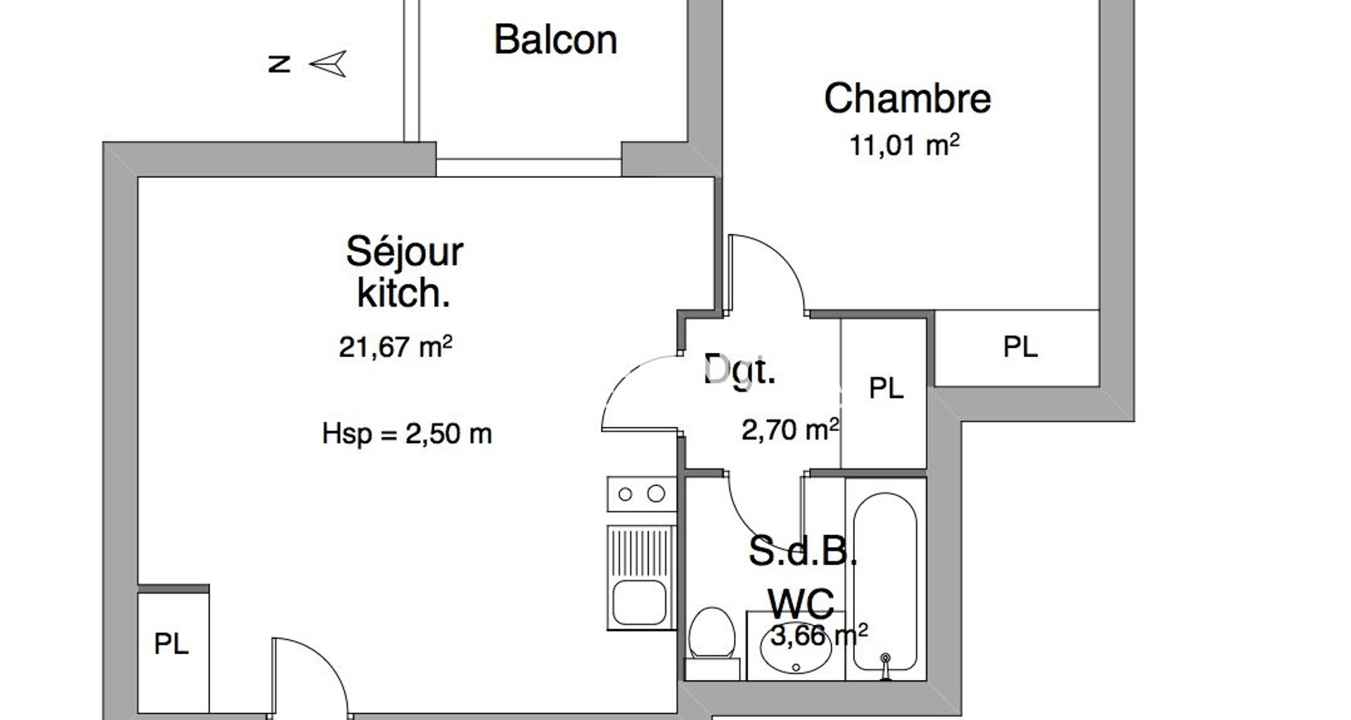 Appartement à louer, 39m², Issoire