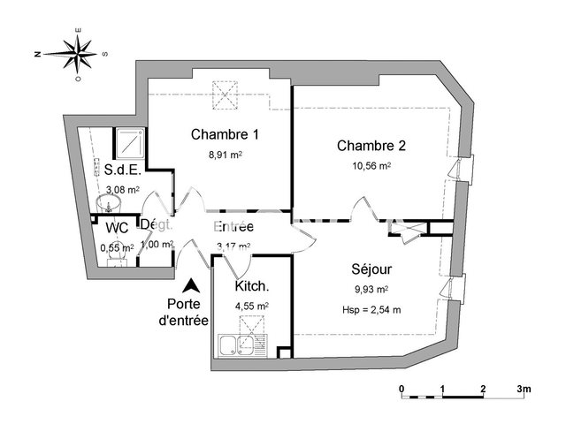 Appartement à louer, 41m², Saint-Cyr-sur-Loire