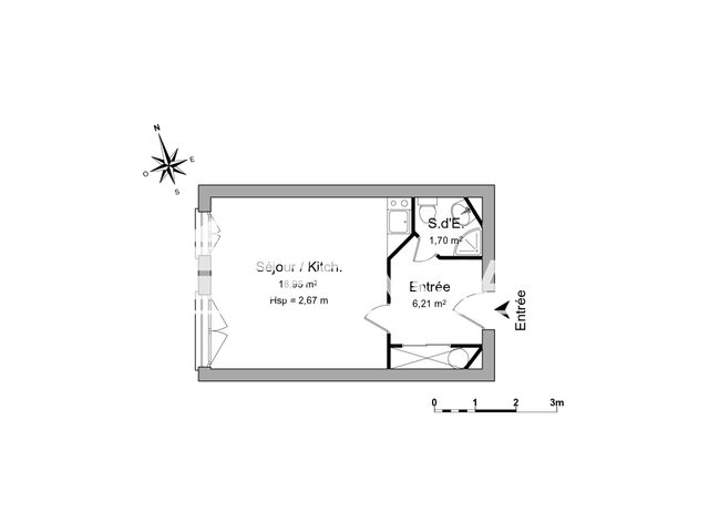 Appartement à louer, 26m², Poitiers