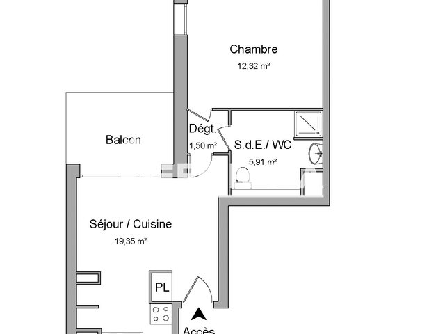 Appartement à louer, 39m², Saint-Sébastien-sur-Loire