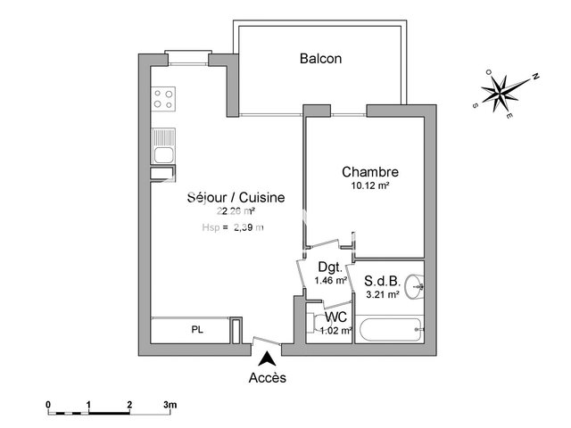 Appartement à louer, 38m², Saint-Laurent-du-Var