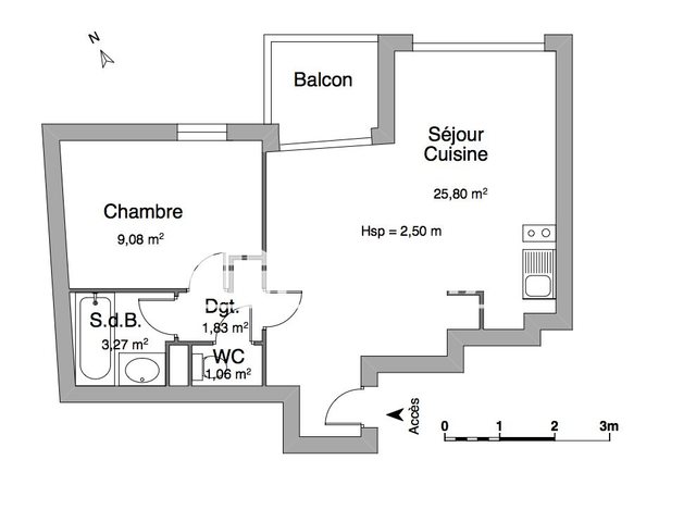 Appartement à louer, 41m², Plédran