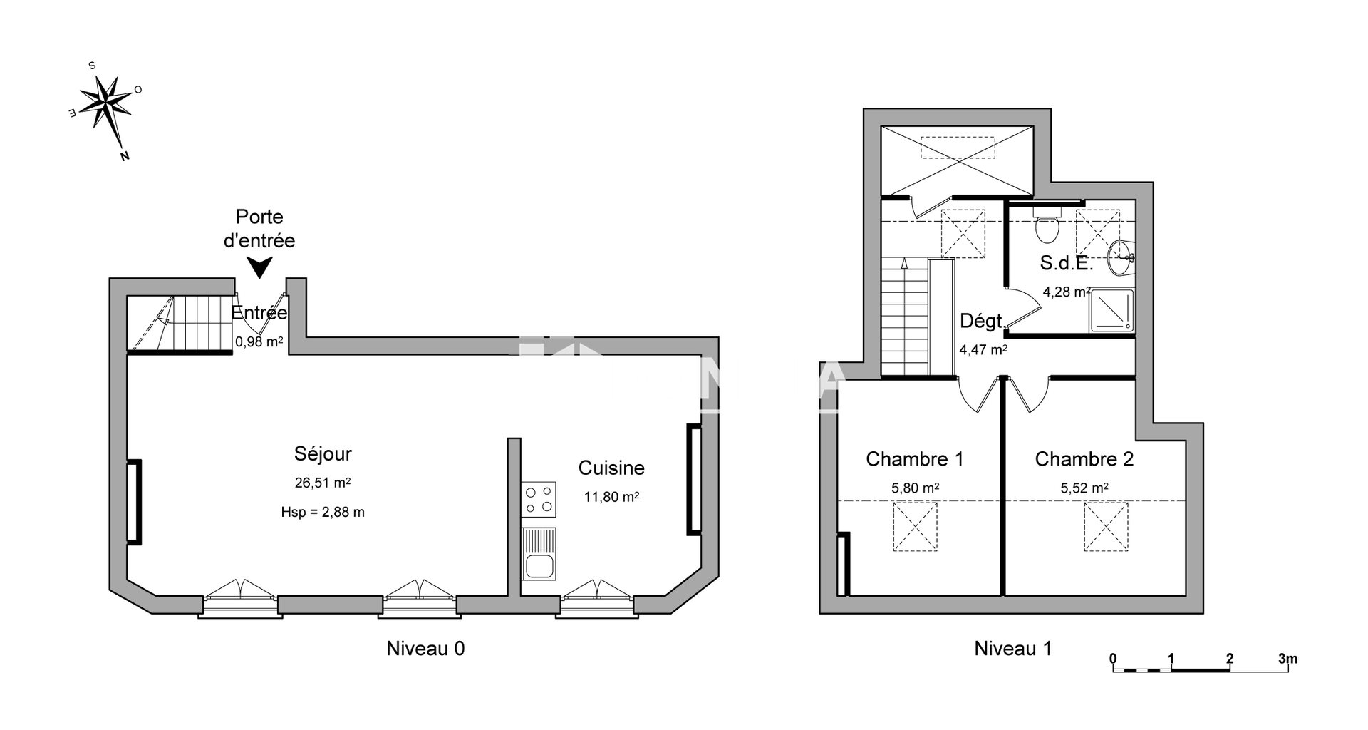 Appartement à louer, 59m², Poitiers