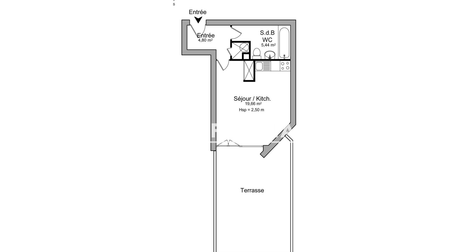 Appartement à louer, 29m², Saint-Julien-en-Genevois