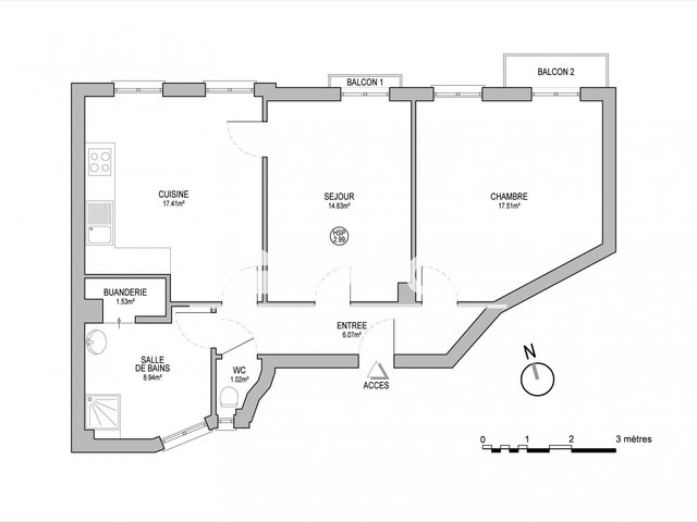 Appartement à louer, 67m², Strasbourg