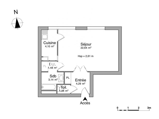 Appartement à louer, 36m², Nantes