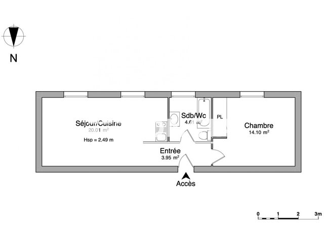 Appartement à louer, 42m², Dijon