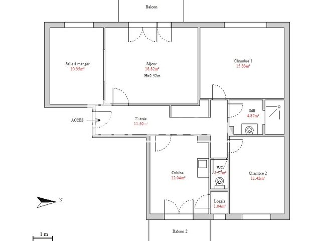 Appartement à louer, 87m², Horbourg-Wihr