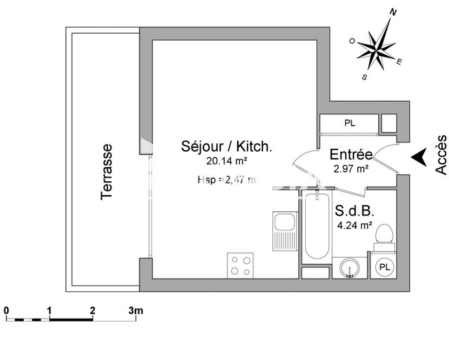 Appartement à louer, 27m², Fréjus