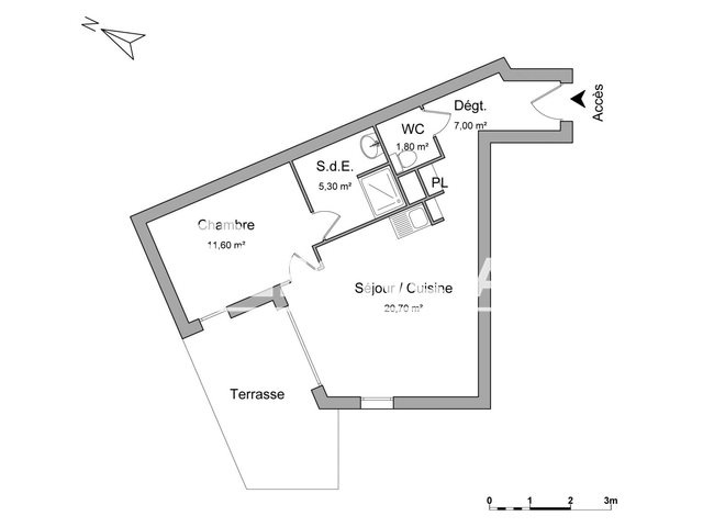 Appartement à louer, 46m², Montpellier