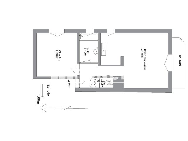 Appartement à louer, 39m², Briançon
