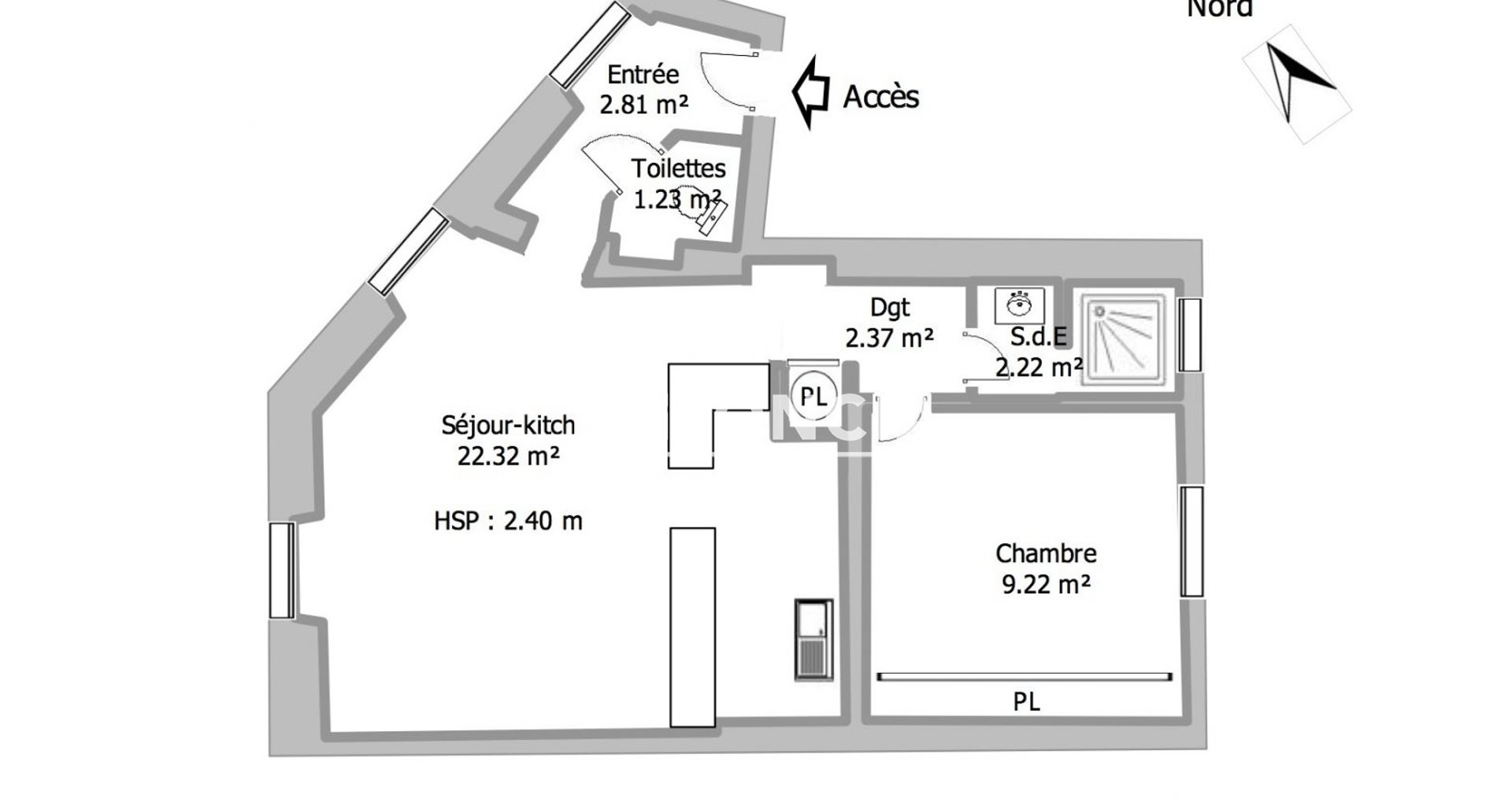 Appartement à louer, 40m², Melun