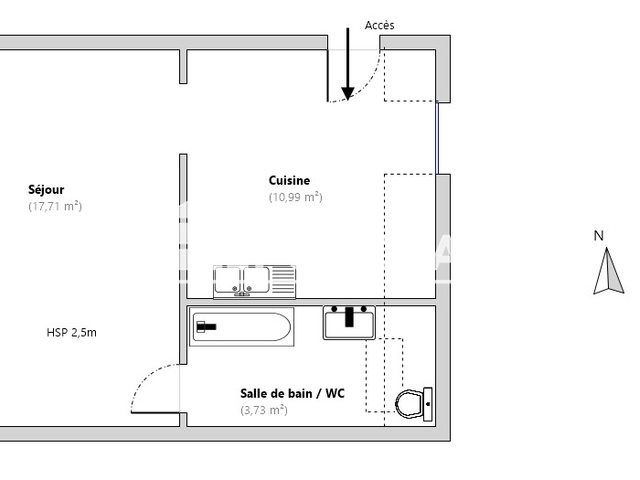 Appartement à louer, 32m², Chartres