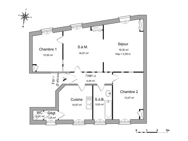 Appartement à louer, 81m², Bourgoin-Jallieu