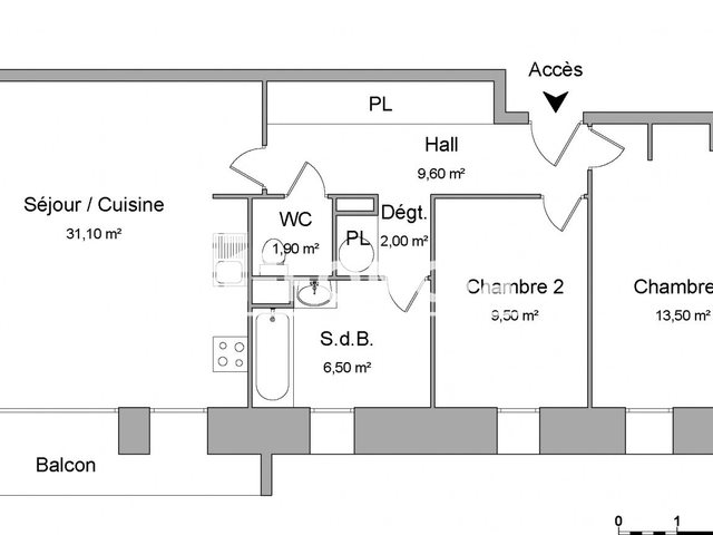 Appartement à louer, 74m², Villeneuve-d'Ascq