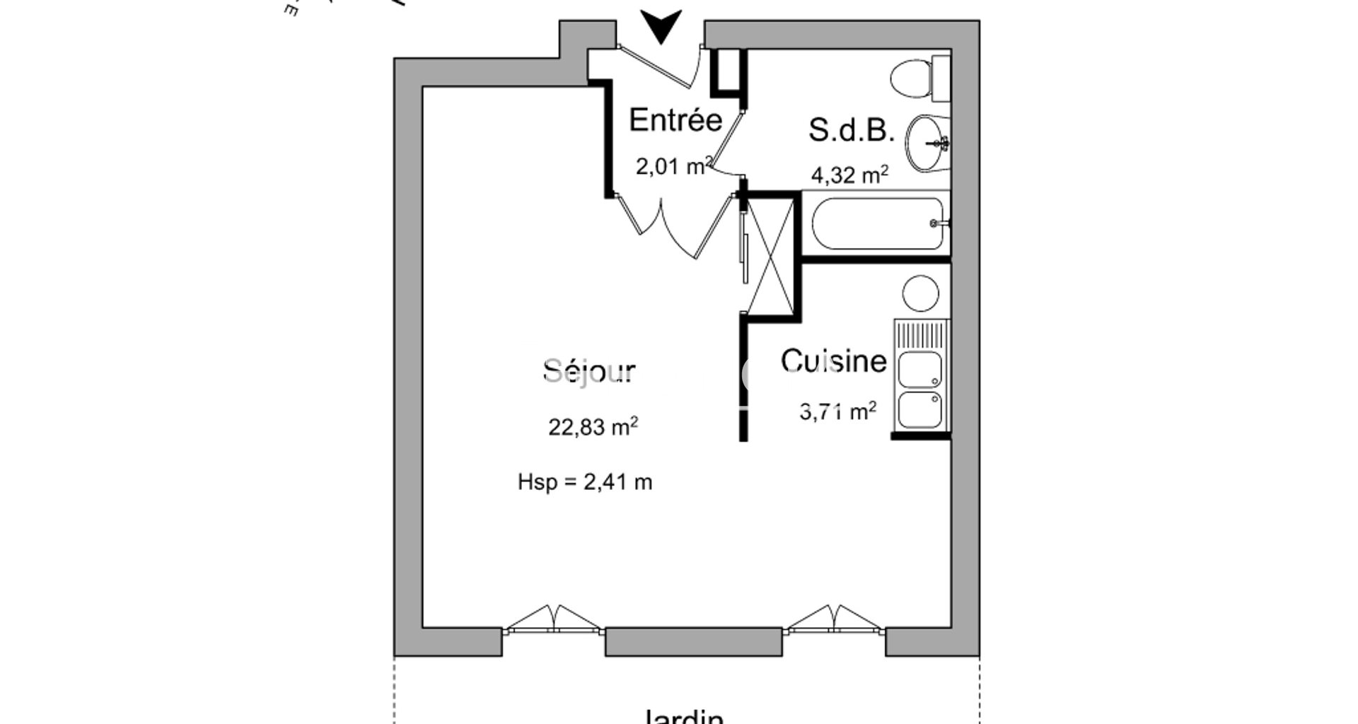 Appartement à louer, 32m², Ermont