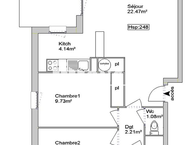 Appartement à louer, 52m², Aucamville