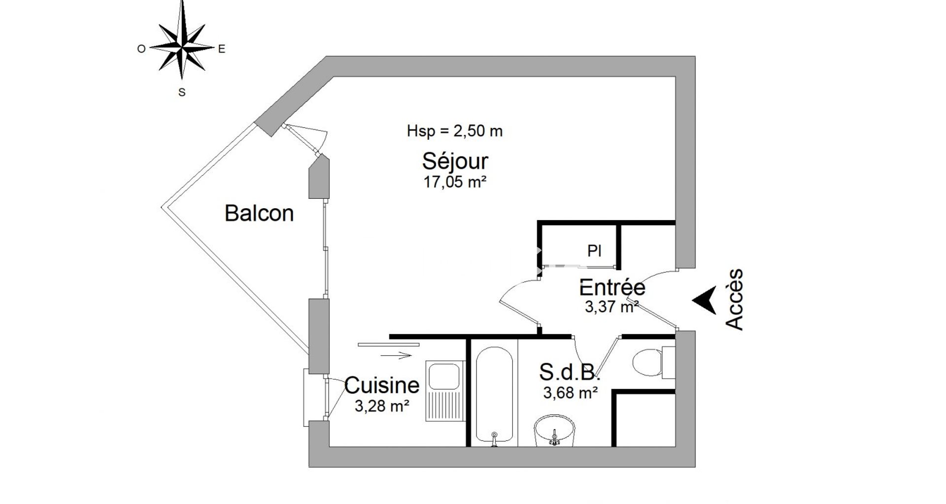 Appartement à louer, 27m², Meylan