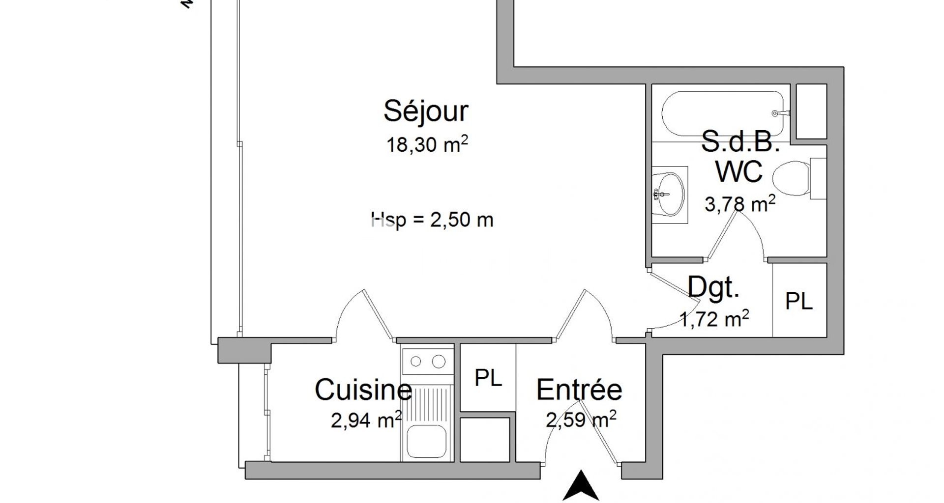 Appartement à louer, 29m², Paris 15ème