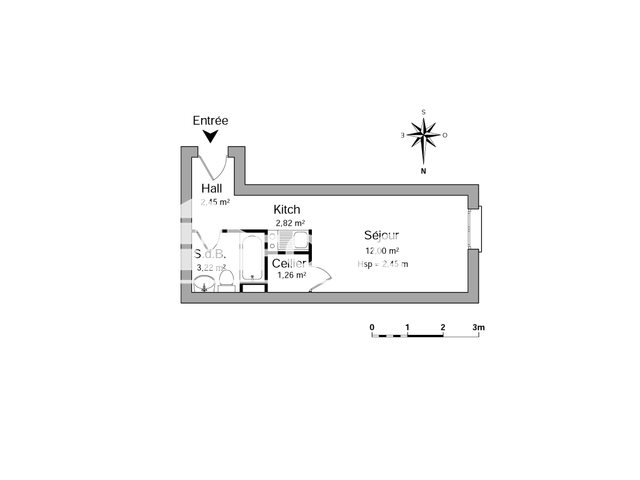 Appartement à louer, 21m², Bordeaux