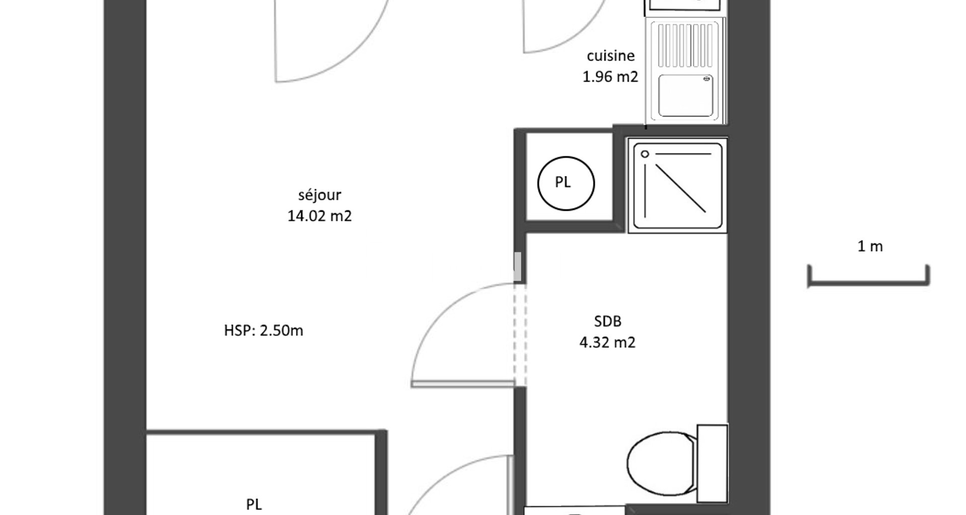 Appartement à louer, 20m², La Rochelle