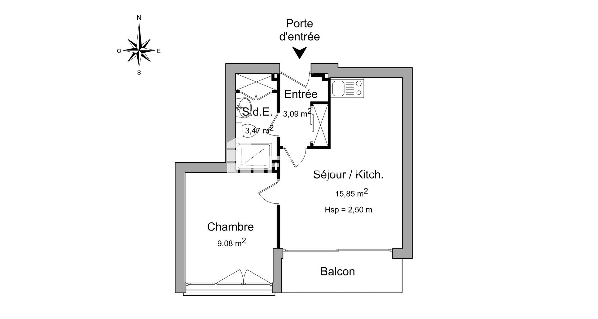 Appartement à louer, 31m², Conflans-Sainte-Honorine