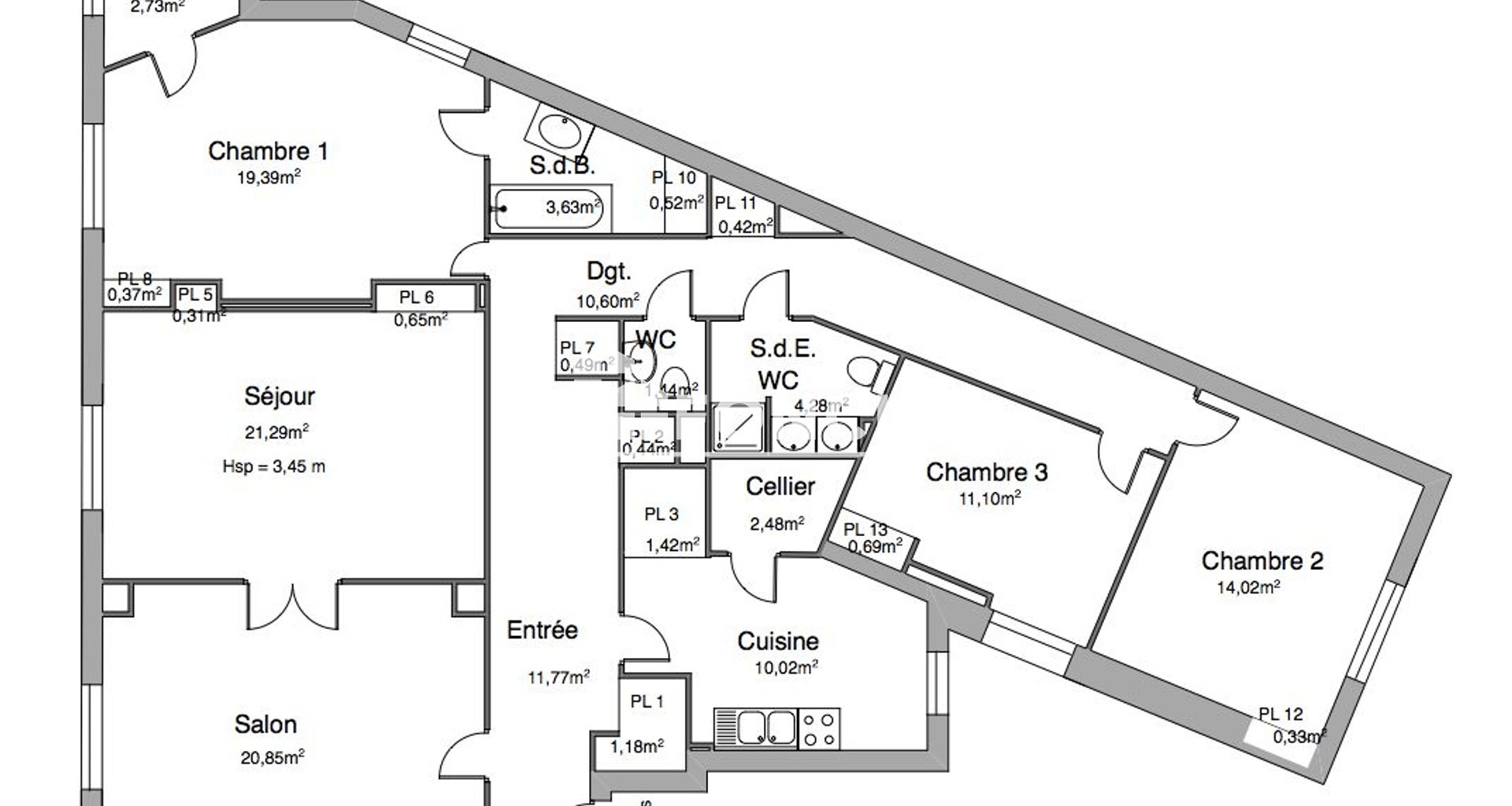 Appartement à louer, 140m², Lyon 7ème