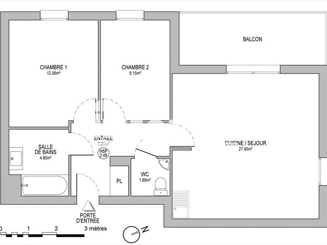Appartement à louer, 62m², Strasbourg