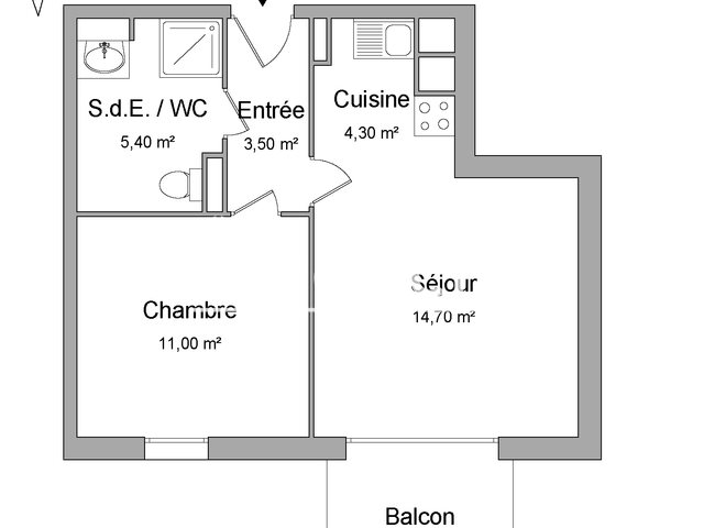 Appartement à louer, 38m², Wervicq-Sud