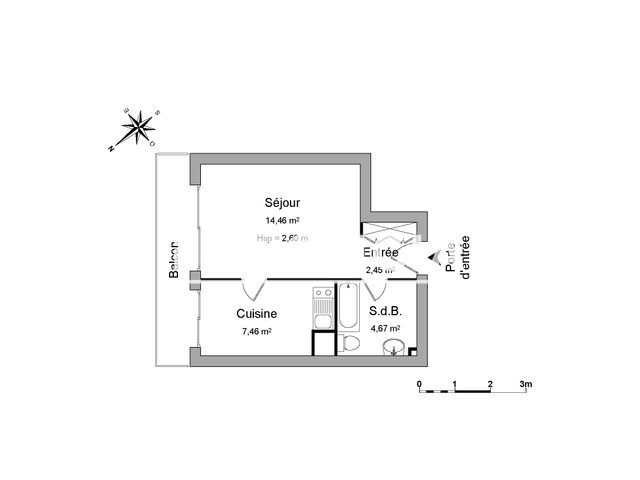 Appartement à louer, 29m², Gien