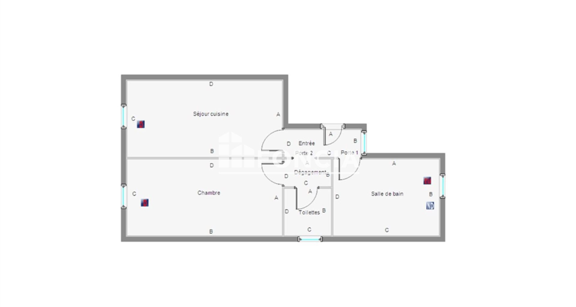 Appartement à louer, 38m², Montluçon